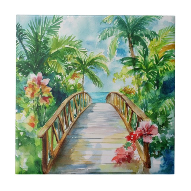 Tropical Bridge Tile (Front)