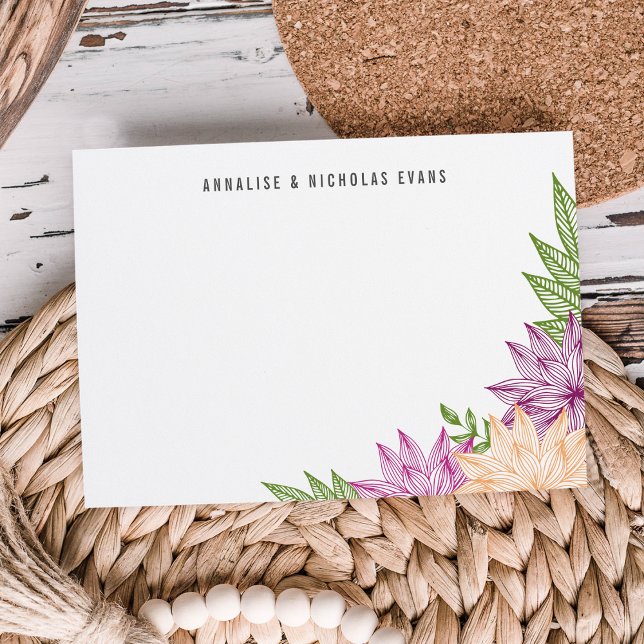 Tropical Brights Stationery Flat Card (Creator Uploaded)