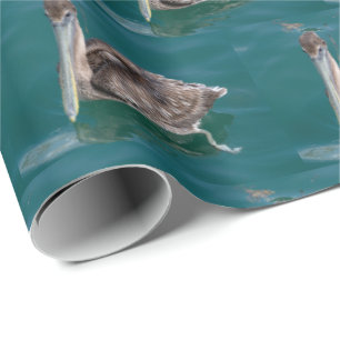 Tropical Brown Pelican  Wrapping Paper