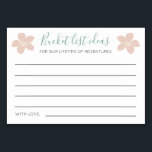 Tropical Bucket List Ideas Guest Book Wedding Table Number<br><div class="desc">These beautiful tropical foliage bucket list cards will be the perfect compliment to your wedding reception or bridal/couples shower and is a unique guest book idea.</div>
