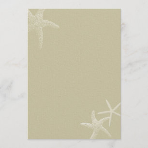 Tropical Burlap Starfish Wedding Fan Program Paper Programme