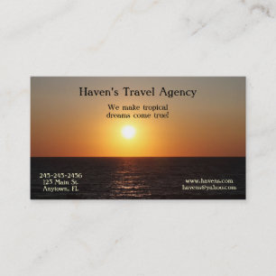 Tropical Business Card