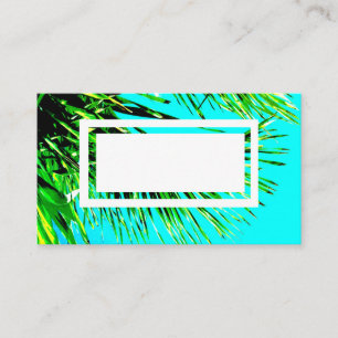 tropical business card custom template