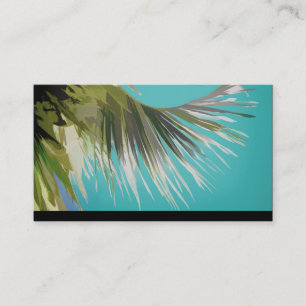 tropical business card template palm tree art