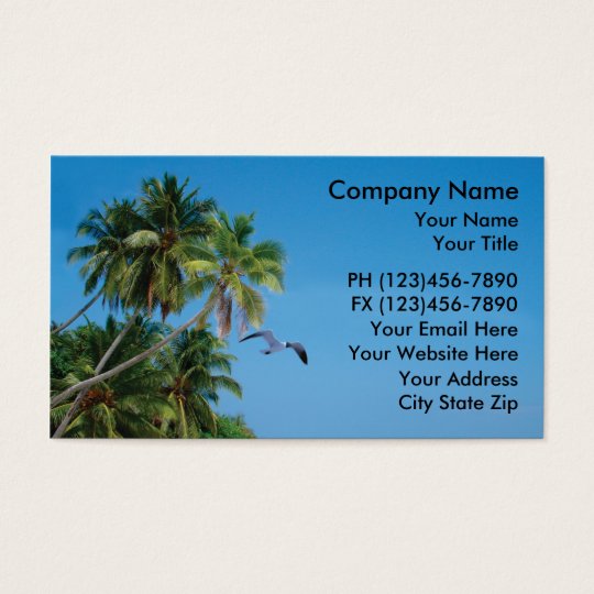 Tropical Business Cards