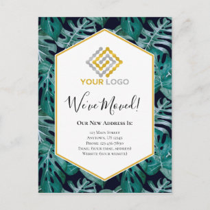 Tropical Business Moving Announcement Postcard