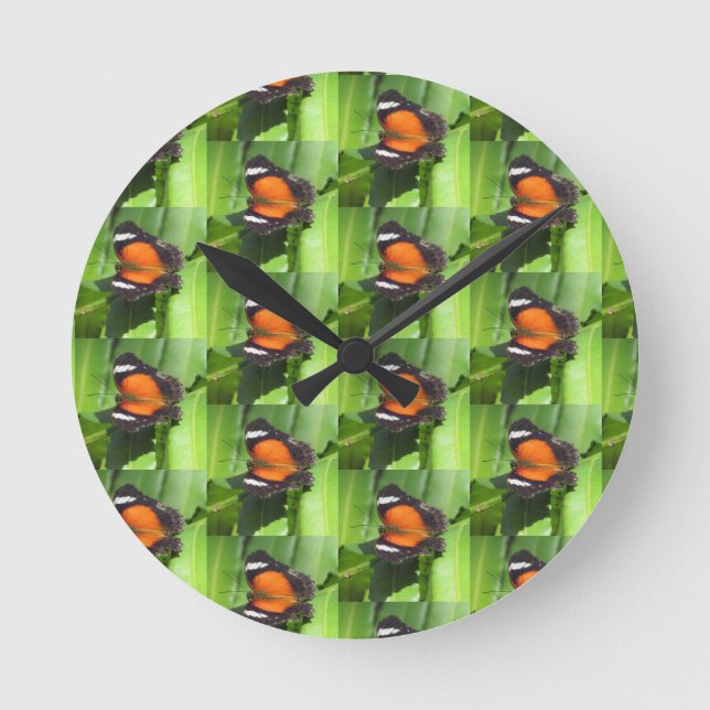 Tropical Butterfly Clock (Front)