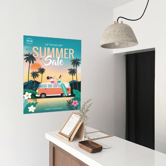Tropical Camping Summer Sale Business Ads Poster (Tropical Camping Summer Sale Business Ads Poster)