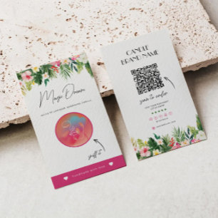 Tropical Candle Scent Card, Candle Samples Insert
