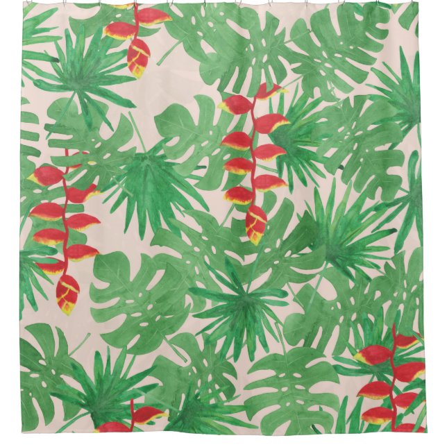Tropical Canopy Shower Curtain (Front)