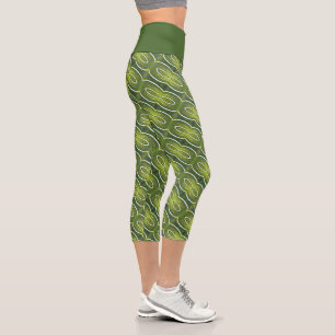 tropical capri leggings