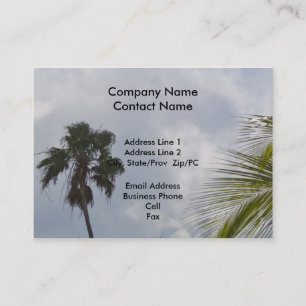 Tropical card template