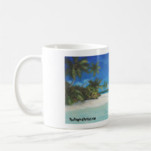 Tropical Caribbean Island Beach Coffee Mug
