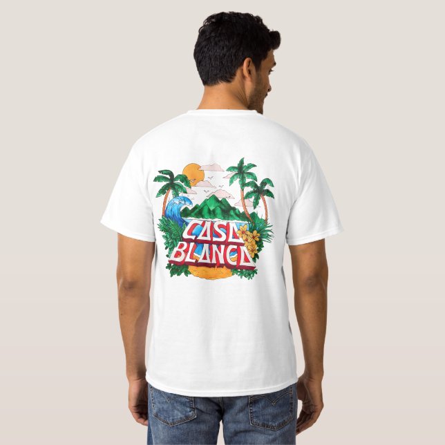 Tropical "Casa Blanca" T-Shirt (Back Full)