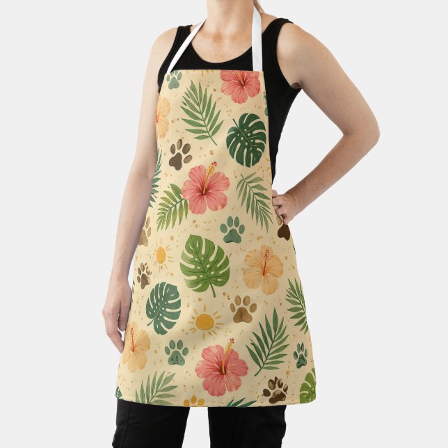 Tropical Cat Lover Apron (Insitu)