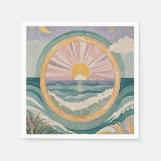 Tropical Celestial Shore Napkin
