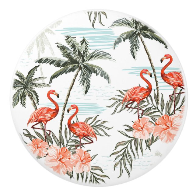 Tropical Ceramic Knob (Front)