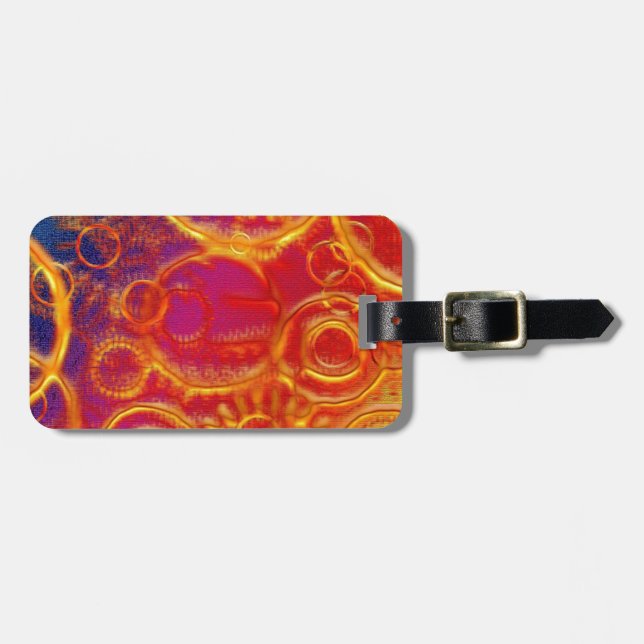 Tropical Chic Classy Mod Beach Luggage Tag (Front Horizontal)