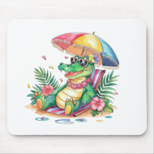 Tropical Chill Relaxing Gator Mouse Mat