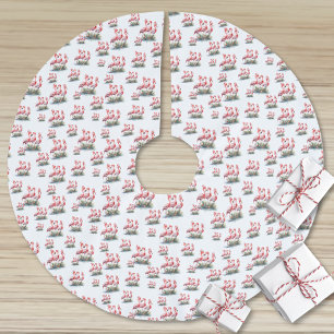 Tropical Christmas Brushed Polyester Tree Skirt