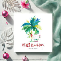 Tropical Christmas Card