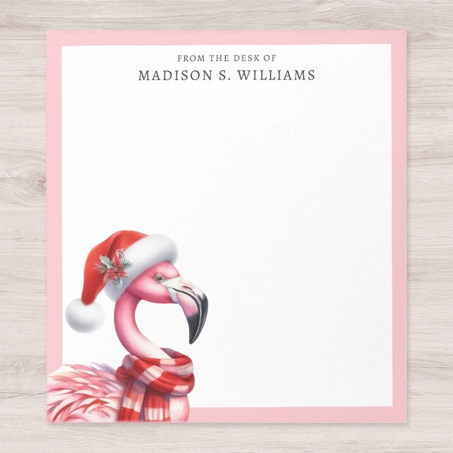 Tropical Christmas Flamingo Notepad (Creator Uploaded)