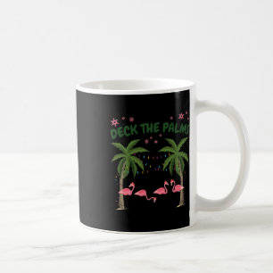 Tropical Christmas Florida Flamingo Deck The Palms Coffee Mug