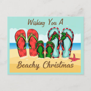 Tropical Christmas Folded Holiday Card