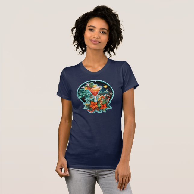 Tropical Christmas fusion T-Shirt (Front Full)