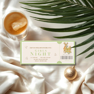 Tropical Christmas Girls Night Voucher Card