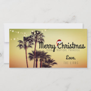 Tropical Christmas Holiday Card