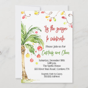 Tropical Christmas Invitation
