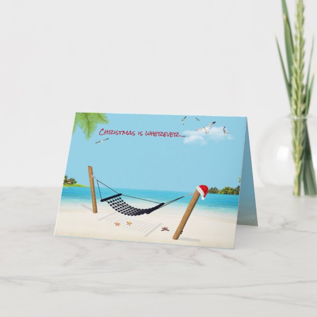Tropical Christmas Island Card (Front)