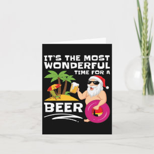 Tropical Christmas It's The Most Wonderful Time Fo Card