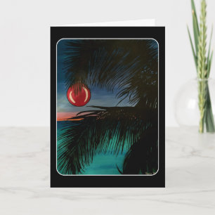 'Tropical Christmas Morning' on a Card