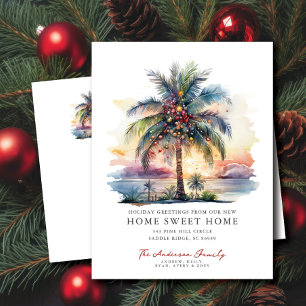 Tropical Christmas Moving Announcement