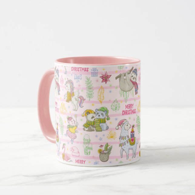 Tropical Christmas Mug (Front Left)