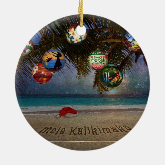 Tropical Christmas Ornaments (Back)