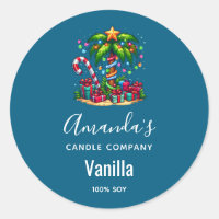 Tropical Christmas Palm Tree Candle Business