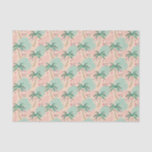 Tropical Christmas Palm Tree Merry Xmas Decoupage Tissue Paper<br><div class="desc">Beach and tropical Christmas-themed paper with decorated palm trees is perfect for decoupage,  scrapbooking,  collage,  and other craft projects.. The gold glitter used in this print is simulated,  not real glitter. Original artwork by Marketa Stengl.</div>