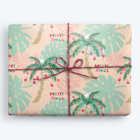 Tropical Christmas Palm Tree Merry XMas