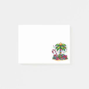 Tropical Christmas Palm Tree Post-it Notes