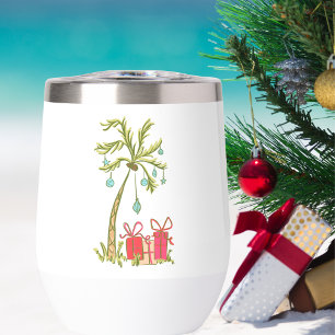 Tropical Christmas Palm Tree Presents Coastal Name