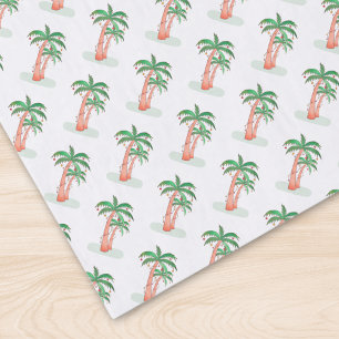 Tropical Christmas Palm Trees Tissue Paper
