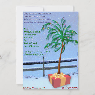 Tropical Christmas Party Invitation