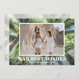Tropical Christmas Photo Holiday Card