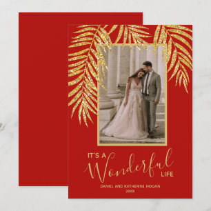 Tropical Christmas Photo Holiday Card