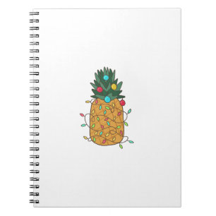 Tropical Christmas Pineapple Notebook