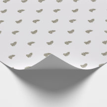 Tropical Christmas Sage Green White Palm Leaf