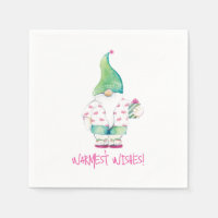Tropical Christmas Santa Watercolor